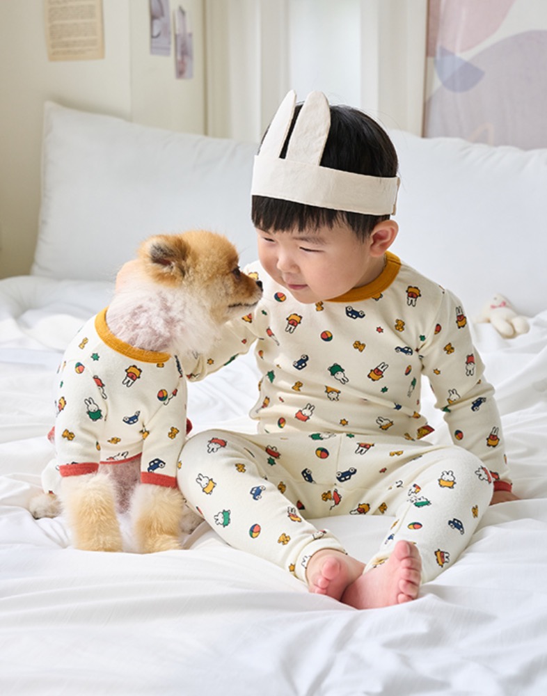 [SET] 플레이 미피 커플룩 ( 아기와 강아지 )